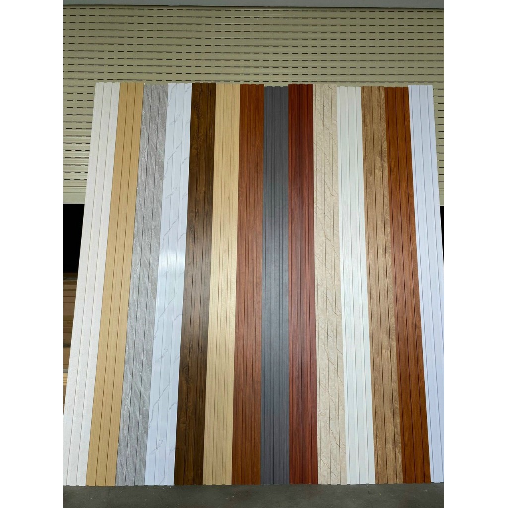 Tấm Nhựa PVC Ốp Tường Lam 3 Sóng Thấp 3000x195x12mm [Thanh 3m Cắt Đôi 1m48] - Lam Sóng Cao Cấp | BigBuy360 - bigbuy360.vn