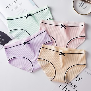Combo 3 Quần lót nữ cotton tông màu nhẹ mát co dãn thấm hút mồ hôi phù hợp mùa hè thời trang L-803