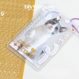 HÌNH DÁN CHỮ NỔI IN HOA/ IN THƯỜNG