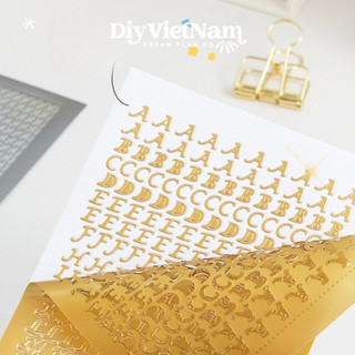 HÌNH DÁN CHỮ NỔI IN HOA/ IN THƯỜNG