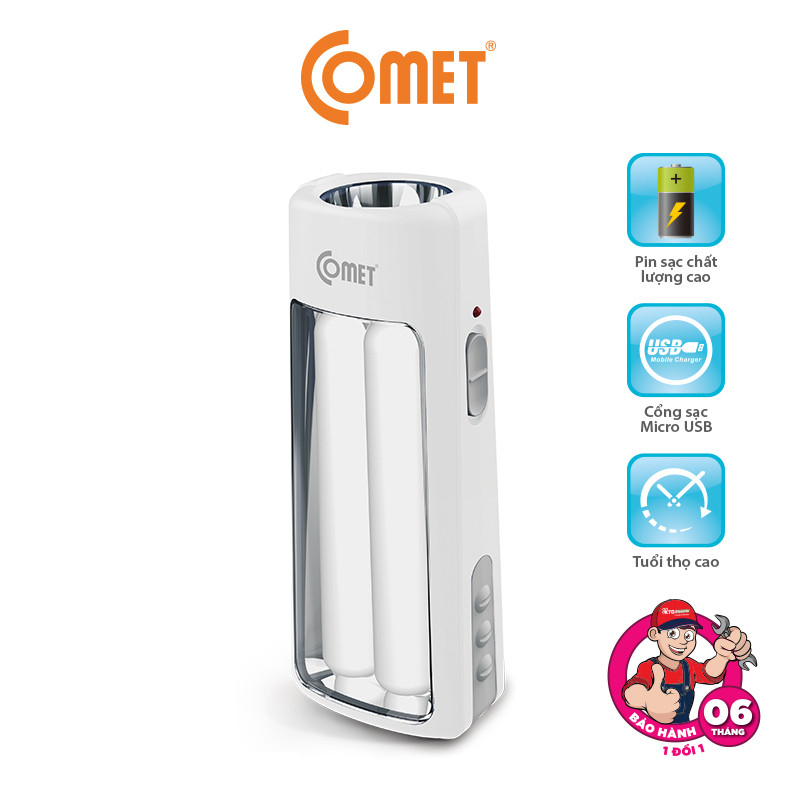 Đèn Pin Comet CRT456 6W - Đèn Pin Cầm Tay Siêu Sáng - Nhỏ gọn - Bảo hành chính hãng 6 tháng