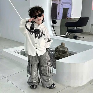 SET SƠ MI JEAN ỐNG RỘNG BÉ TRAI – CHẤT NGẦU CHUẨN SOÁI CA