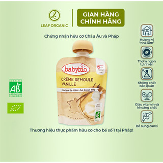 Thực phẩm bổ sung váng sữa hữu cơ cho bé nhiều vị Babybio 85g ( Từ 6 tháng tuổi)