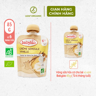 Thực phẩm bổ sung váng sữa hữu cơ cho bé nhiều vị Babybio 85g ( Từ 6 tháng tuổi)