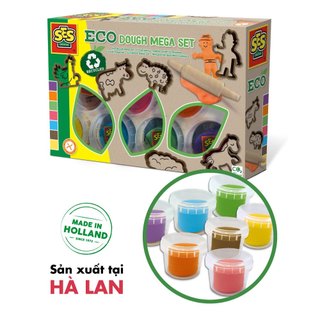 [Hà Lan] - Bột nặn ECO Dough kèm dụng cụ - Thương hiệu SES Creative
