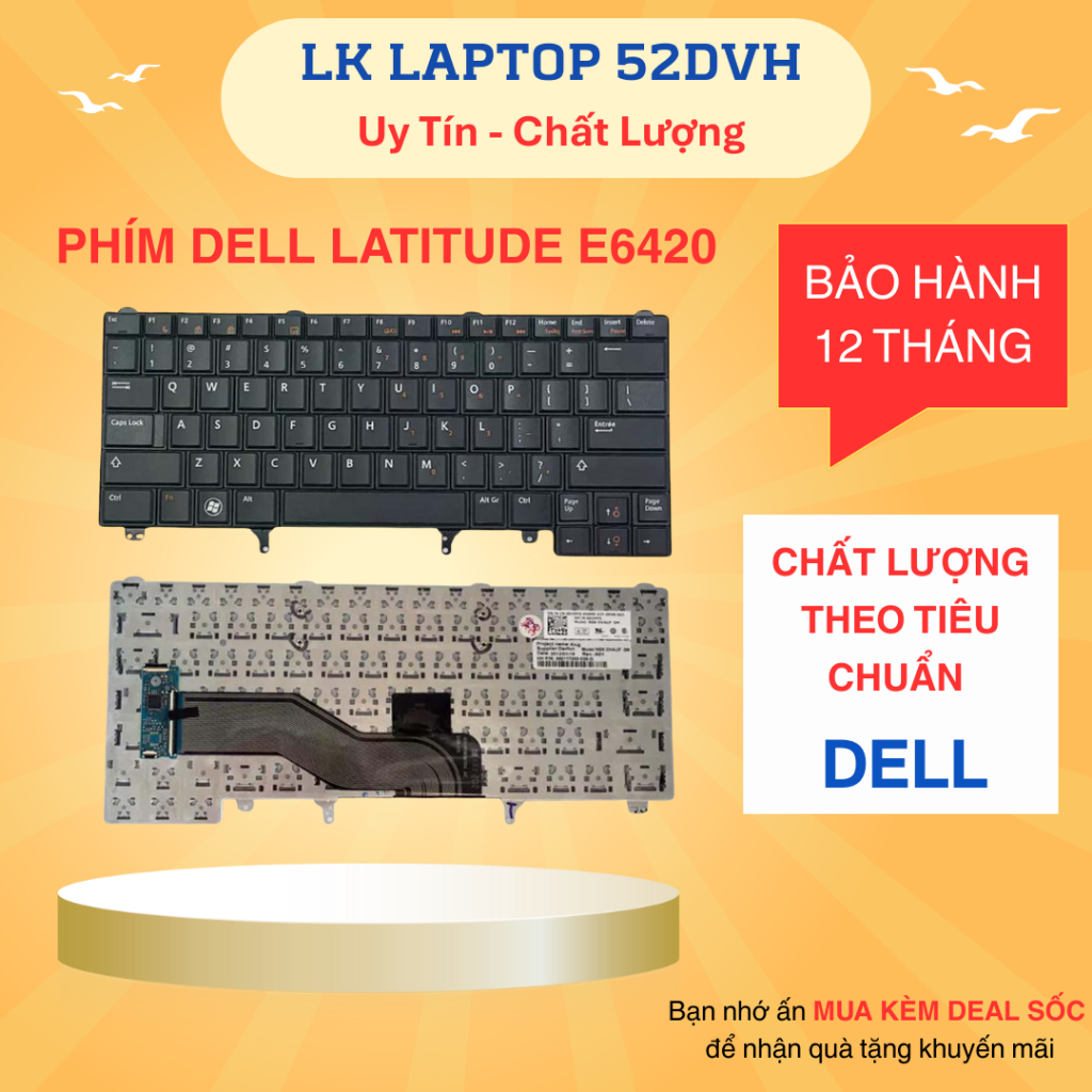Bàn Phím Dell E6420 Latitude E5420 E5430 E6220 E6230 E6320 E6330 E6420 E6430 E6440 New 100%