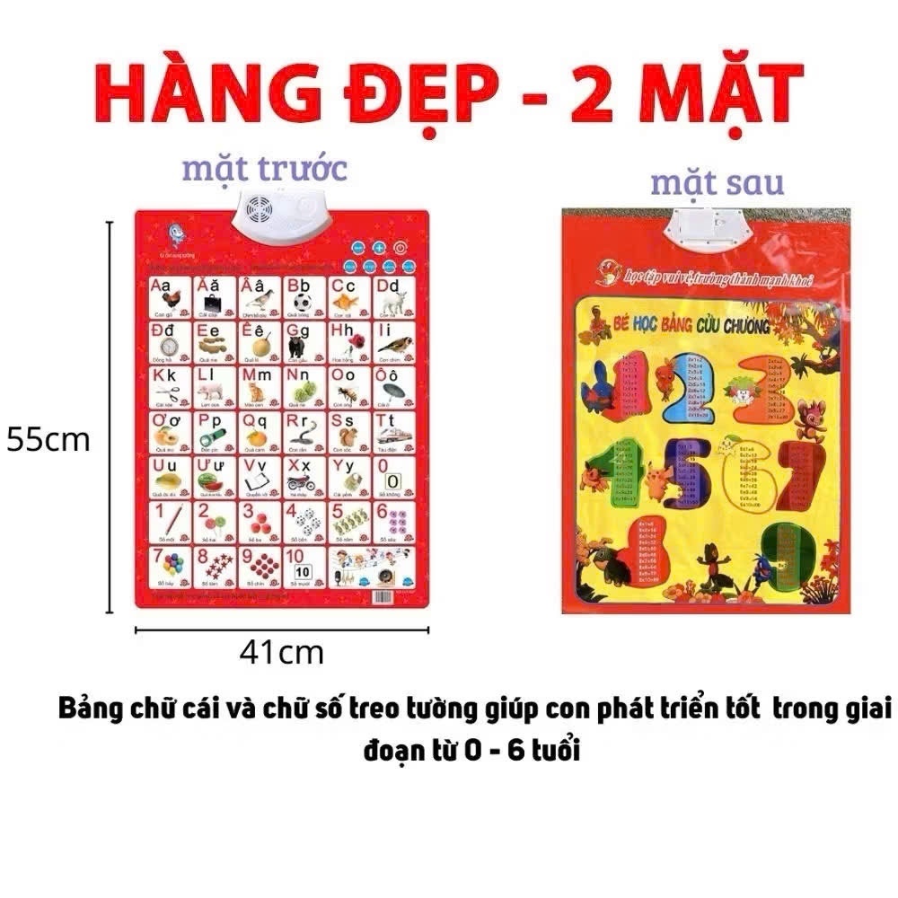 Bảng điện tử học chữ cái và số Tiếng Việt có giọng nói cho bé tập đọc – Giúp bé học vừa chơi vừa vui