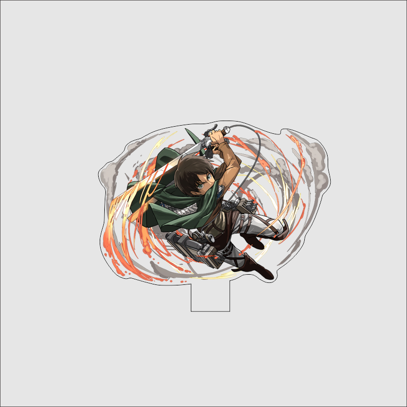 Mô hình Standee  Attack on Titan Shingeki no Kyojin Phụ kiện trang trí decor góc học tập để bàn