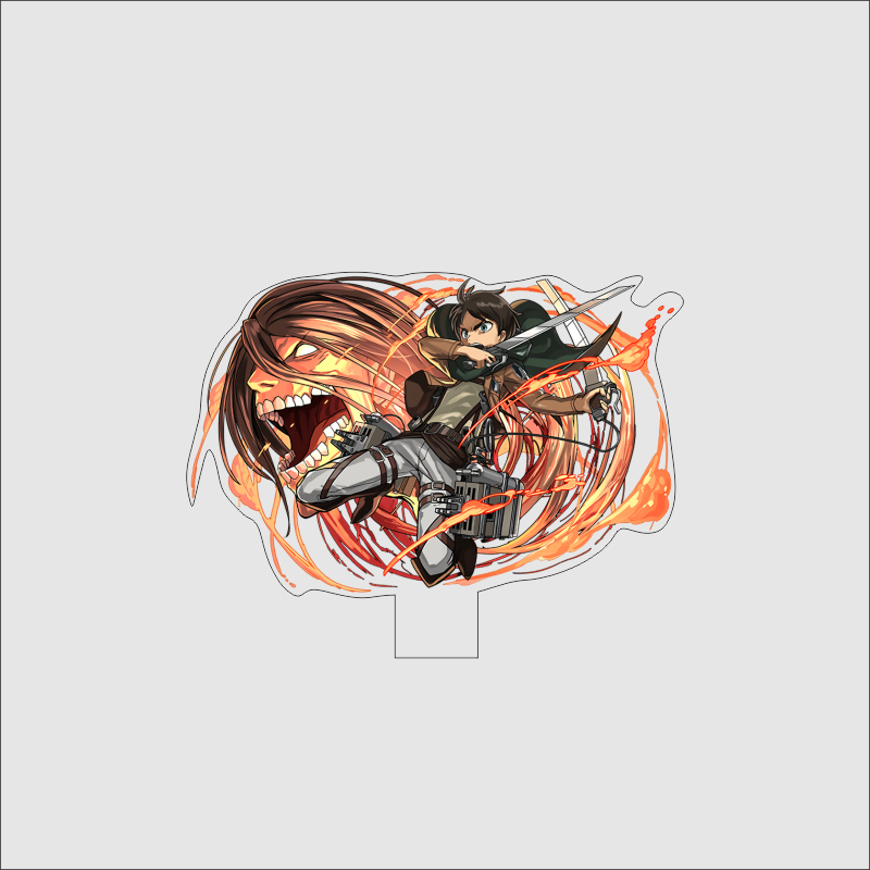 Mô hình Standee  Attack on Titan Shingeki no Kyojin Phụ kiện trang trí decor góc học tập để bàn