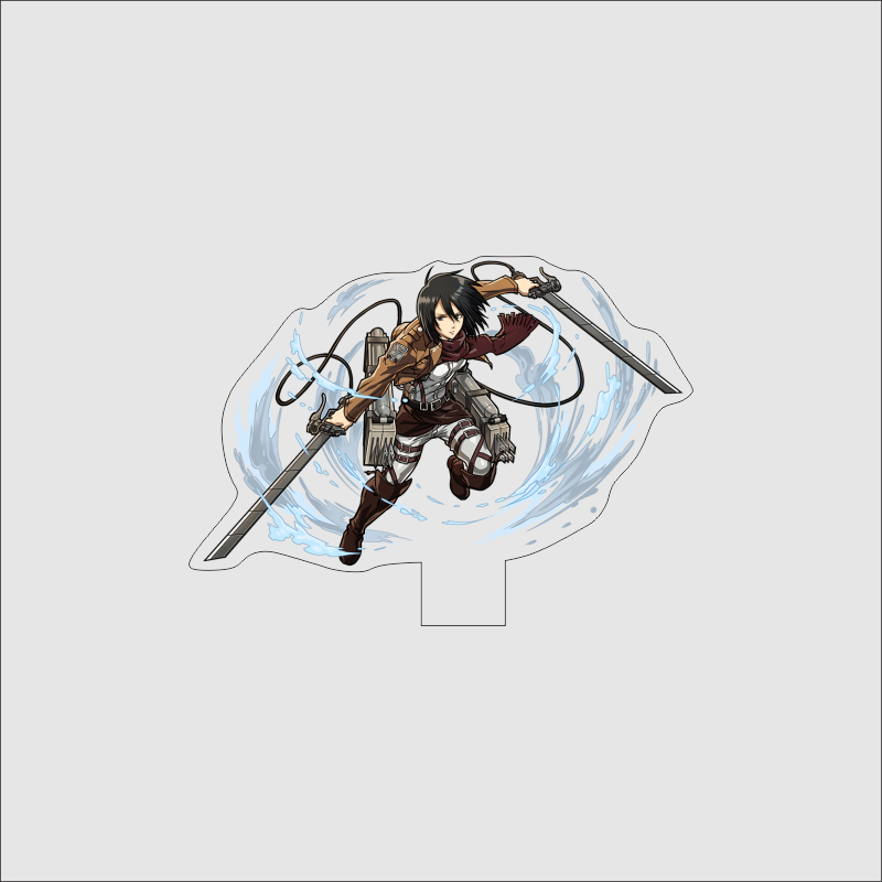 Mô hình Standee  Attack on Titan Shingeki no Kyojin Phụ kiện trang trí decor góc học tập để bàn