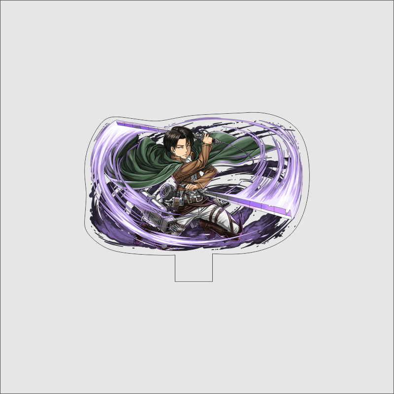 Mô hình Standee  Attack on Titan Shingeki no Kyojin Phụ kiện trang trí decor góc học tập để bàn