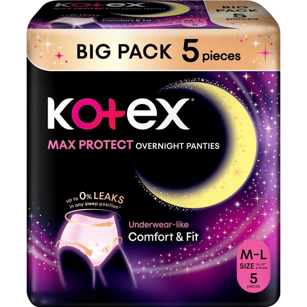1 gói băng vệ sinh dạng quần Kotex ML 5 chiếc/gói (MẪU MỚI)