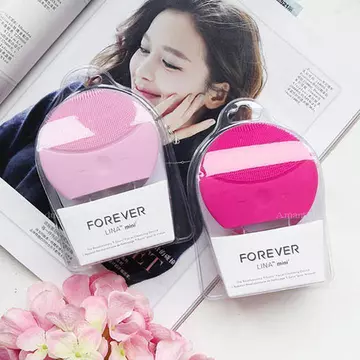 Máy Rửa Mặt Forever Mini Giúp Sạch Da Mặt Hiệu Quả, Máy Rung Rửa Mặt Vệ Sinh Sóng Âm, Pad Rửa Mặt