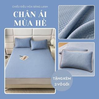 Chiếu điều hòa băng lạnh M2T BEDDING màu săc trơn đủ kích thước - Mềm mịn mát - Tặng kèm 2 vỏ gối