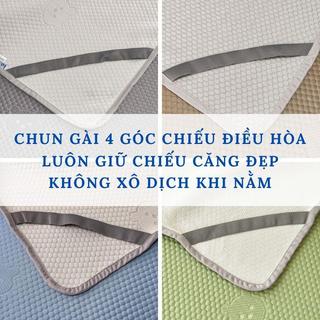 Chiếu điều hòa băng lạnh M2T BEDDING màu săc trơn đủ kích thước - Mềm mịn mát - Tặng kèm 2 vỏ gối