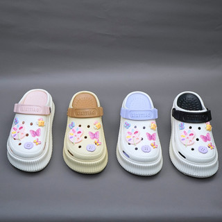 Dép cross nữ đế cao 5cm kèm 12 Sticker Họa Sĩ  Mita kiểu sandal CSM-36
