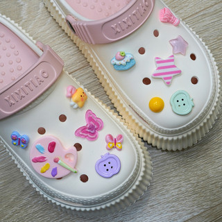 Dép cross nữ đế cao 5cm kèm 12 Sticker Họa Sĩ  Mita kiểu sandal CSM-36