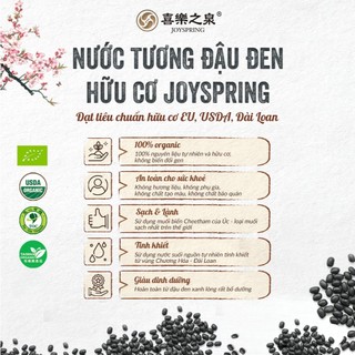 Nước tương đậu đen hữu cơ Joyspring 500ml và 210ml