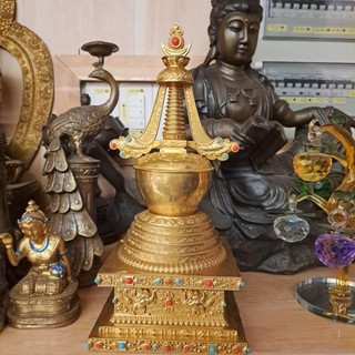 Tháp Xá Lợi đồng tráng vàng