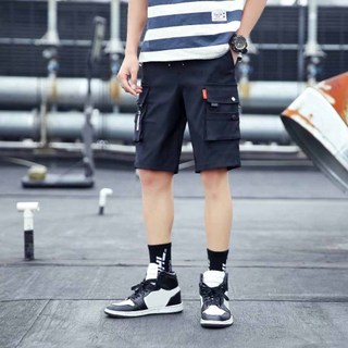 ⚡️ MỚI ⚡️ Quần short kaki túi hộp Unisex lưng thun kiểu dáng Basic phong cách Hiphop sọt hộp nai G