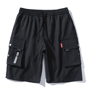 Quần Short Lửng Nam Nữ Hộp Dây Nai Chất Kaki Dáng Đùi Cộc Trên Gối Hàn Quốc phối Hai Túi - DTB G