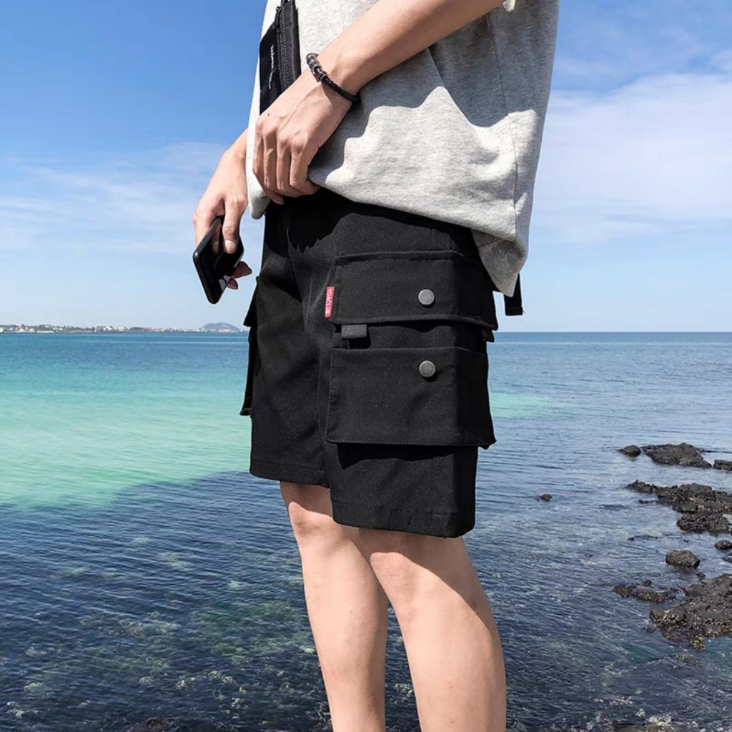 Quần Short Nam Nữ Hộp Dây Nai Trẻ Trung Chất Liệu Kaki ,Sọt Kiểu Dáng Basic Phong Cách Hàn Quốc K1