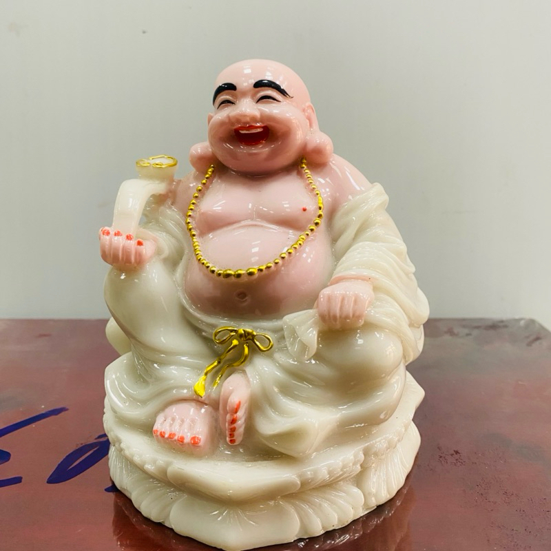 Tượng Di Lặc Mini Chất Liệu Bột Đá Cao 12 cm