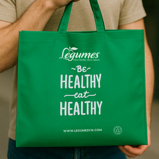 Túi Vải Légumes Thân Thiện Môi Trường – Tote Bag Vải Dày Tái Sử Dụng, Phong Cách Tối Giản & Tiện Lợi