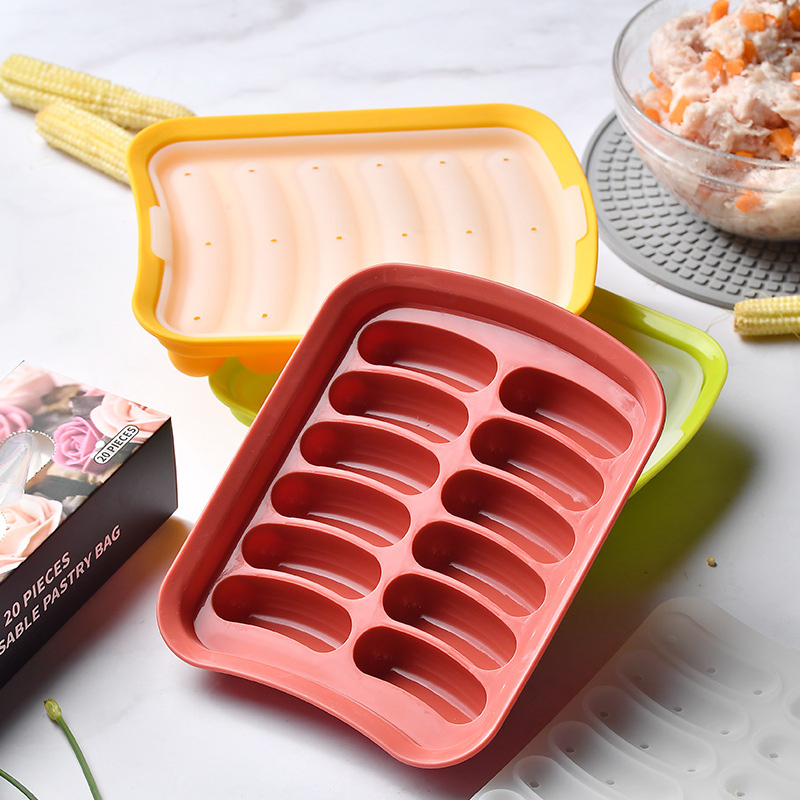 Khuôn Silicon Làm Xúc Xích, Trứng Hấp, Bánh Ăn Dặm Cho Bé Dễ Làm| Siêu Dẻo, Chịu Nhiệt, An Toàn Cho Bé | 285