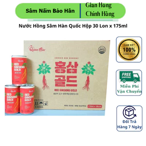 Nước Hồng Sâm Hàn Quốc Hộp 30 Lon x 175ml, Tăng Cường Đề Kháng