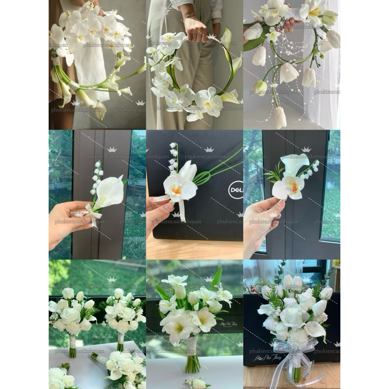 Hoa chú rể , Hoa bó cô dâu | PHUKIENCUOILINHQUAN | Shopee Việt Nam