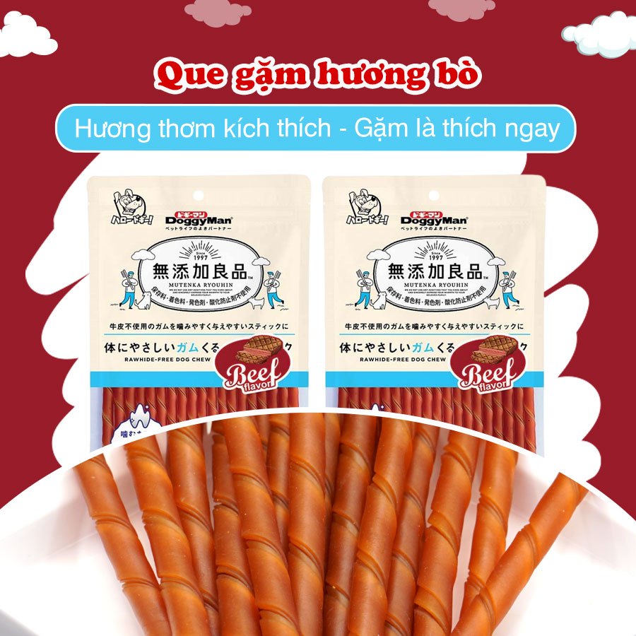 Que gặm Hương bò Doggyman 120g