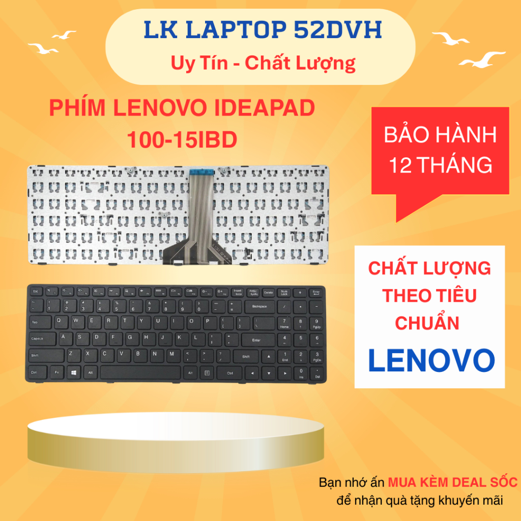 Bàn Phím Lenovo Ideapad 100-15IBD ZIN Hàng New Bảo hành 6 tháng lỗi 1 đổi 1