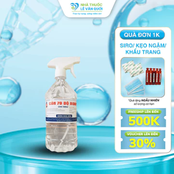 [✅CHÍNH HÃNG] Cồn sát khuẩn đóng chai 70 độ BIDOPHA 1000ml đúng cồn y tế