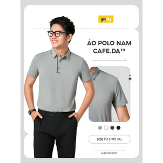 Áo polo nam cafe.da™ seamless tech training YODY vải chạm mát tức thì, hạn chế nhăn MAPO25S021