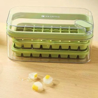 Hộp Khay Làm Đá Thông Minh 64 Viên Chất Liệu Silicon An Toàn Với Sức Khỏe, tiện lợi