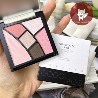[GOGO TALES] Bảng Phấn Mắt Gogo Tales 6 Ô Vỏ Trắng Đen Versatile Colors, 9g (GT758)