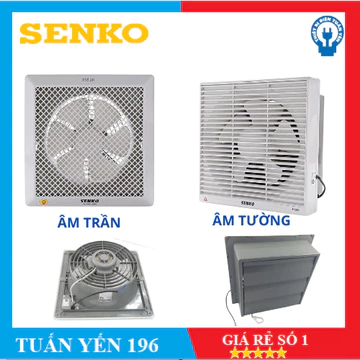 Quạt hút thông gió quạt hút âm tường/ âm trần Senko H100, H150,H200,H250 Hàng Chính Hãng