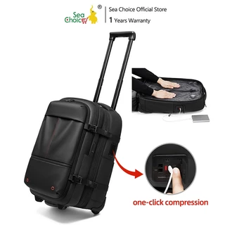 Balo du lịch kết hợp vali cao cấp Seachoice SC9222 Vacuum backpack USB Khóa TSA dung lượng lớn 60L máy tính xách tay17''