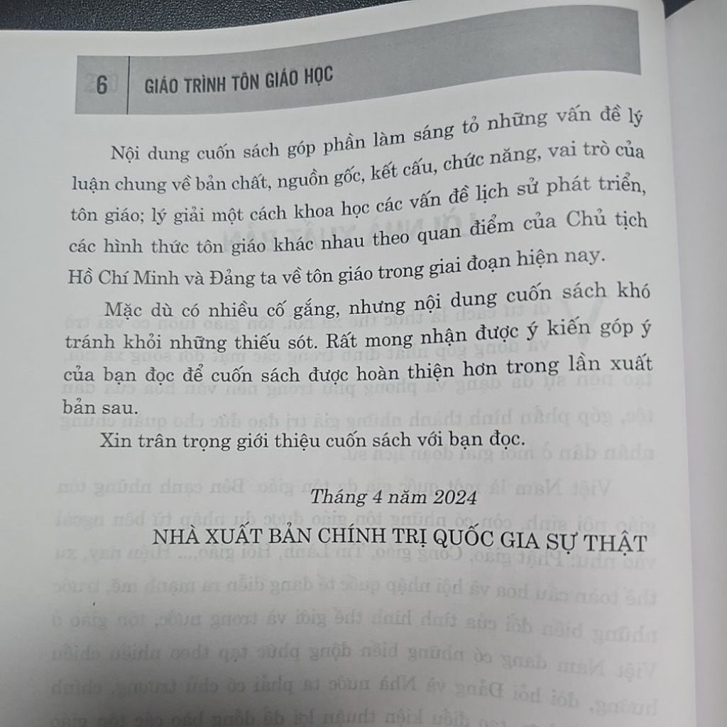 Sách - Giáo trình tôn giáo học