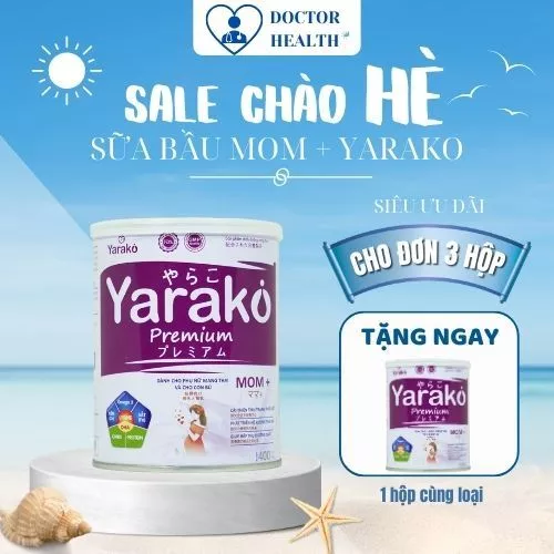 Sữa Bầu Sữa Cho Bà Bầu YARAKO PREMIUM MOM+ Dinh Dưỡng Chuyên Biệt Cho Thai Kỳ Và Sau Sinh Chính Hãng