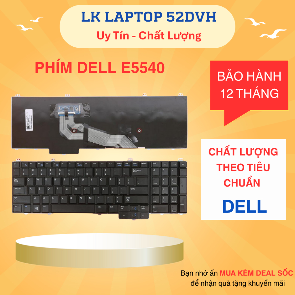 Bàn Phím ZIN laptop Dell Latitude E5540 MỚI 100%