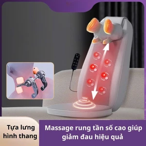 Đệm Ghế massage toàn thân - Đệm massage chuyên sâu vùng lưng và cổ vai gáy- Bảo hành 12 tháng