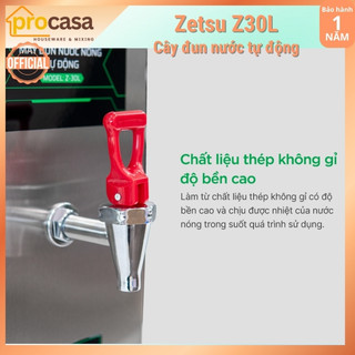 Máy - Cây đun nước nóng tự động Zetsu Z30L - dung tích 10 lít - Công suát đun 30 lít/h