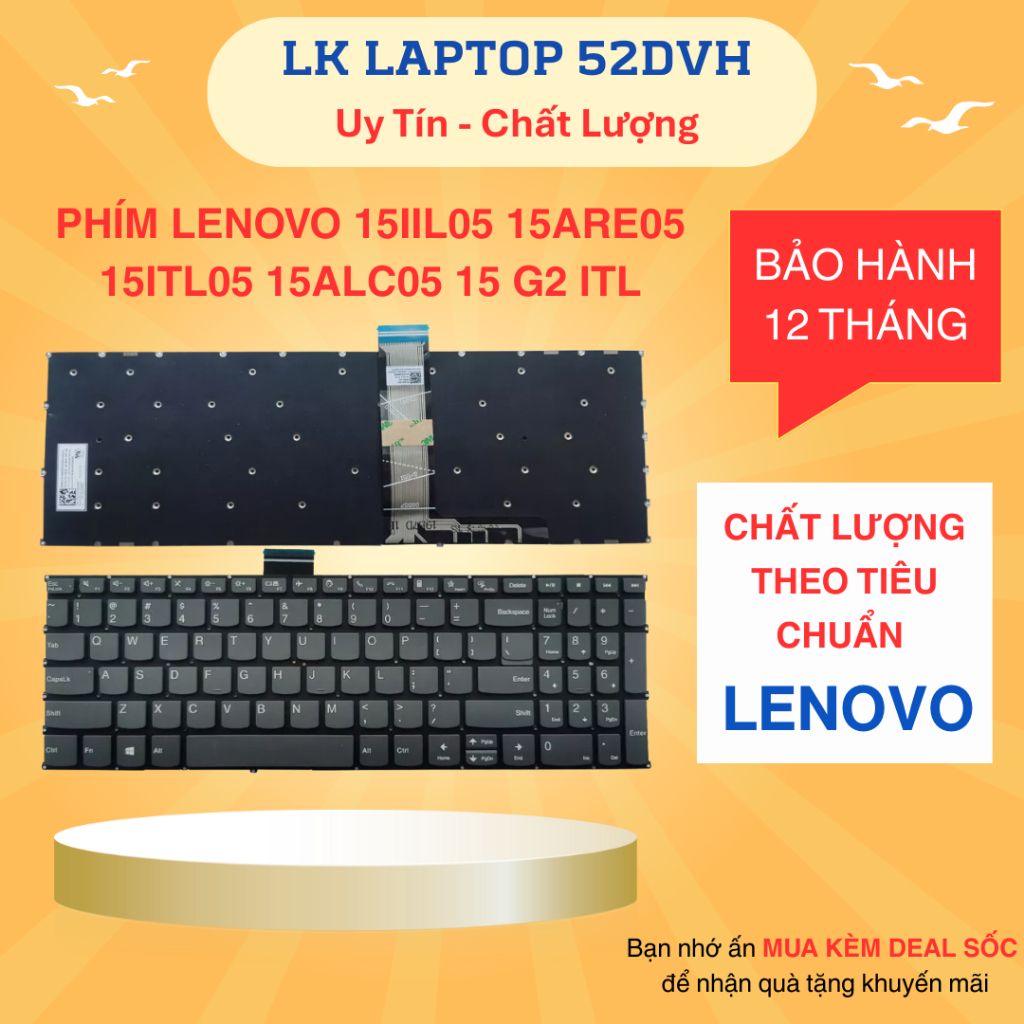 Bàn Phím Lenovo Ideapad 5 15IIL05 15ARE05 15ITL05, Ideapad 5 15ALC05, Lenovo ThinkBook 15 G2 ITL