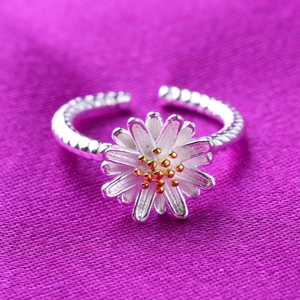 Nhẫn Bạc Ý Cúc Họa Mi [Free Ship]