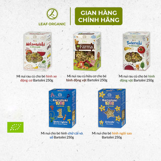 Mì nui rau củ cho bé hình động vật Bartolini 250g