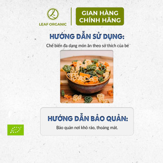 Mì nui rau củ cho bé hình động vật Bartolini 250g