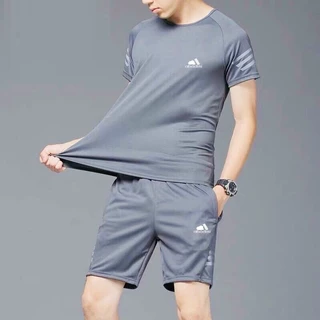 Bộ Thể Thao Nam mùa hè mặc ở nhà chất cotton Poli cao cấp xuất xịn, Đồ bộ nam thể thao pickleball cao cấp siêu xịn BO04