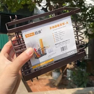 CẮM ĐŨA INOX CAO CẤP CÓ MÓC TREO, Ống Cắm Đũa Thìa Inox Sơn Tĩnh Điện 4101, không gỉ